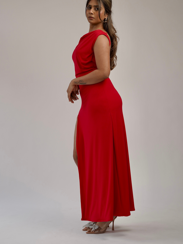 Bitter Hearts Red Long Dress