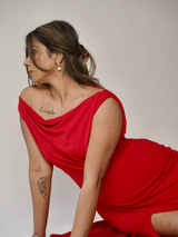 Bitter Hearts Red Long Dress