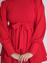The Bow-tied Red Dress XXS