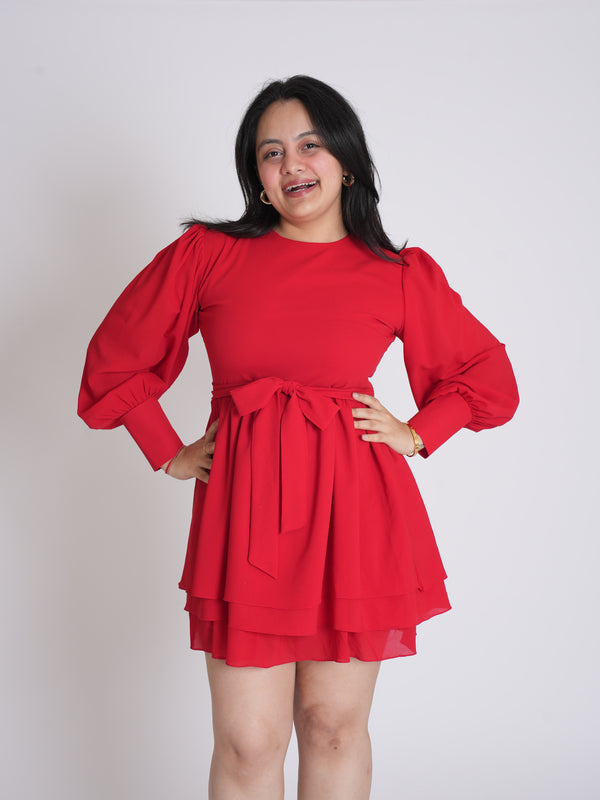 The Bow-tied Red Dress