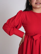 The Bow-tied Red Dress XXS