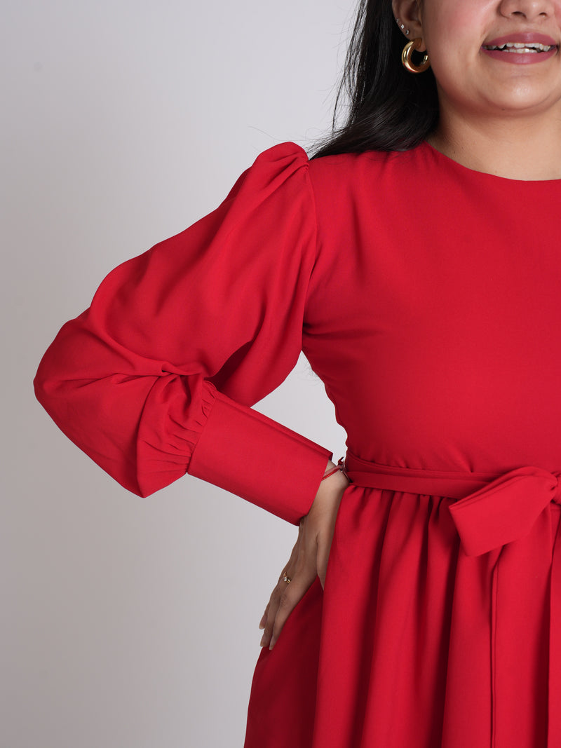 The Bow-tied Red Dress XXS